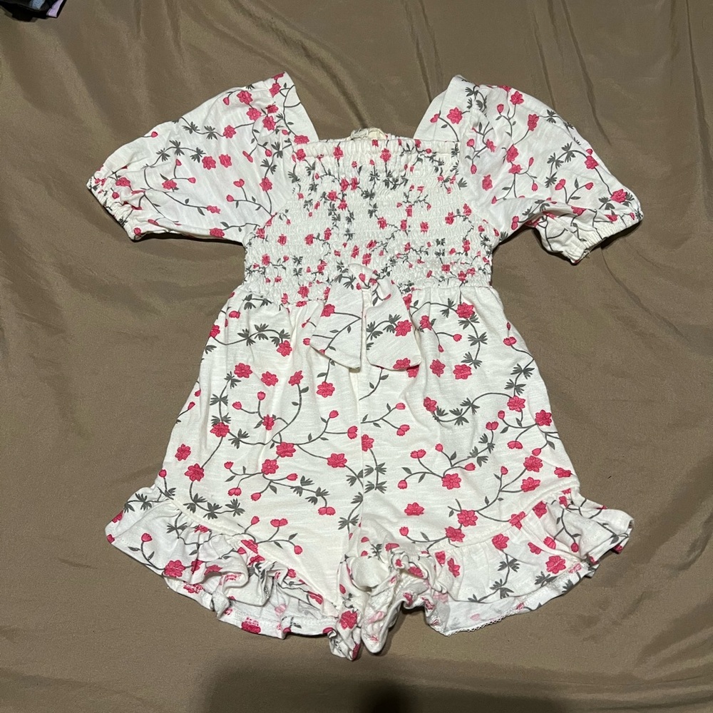 Jessica Simpson Toddler Girls Floral Romper 3T